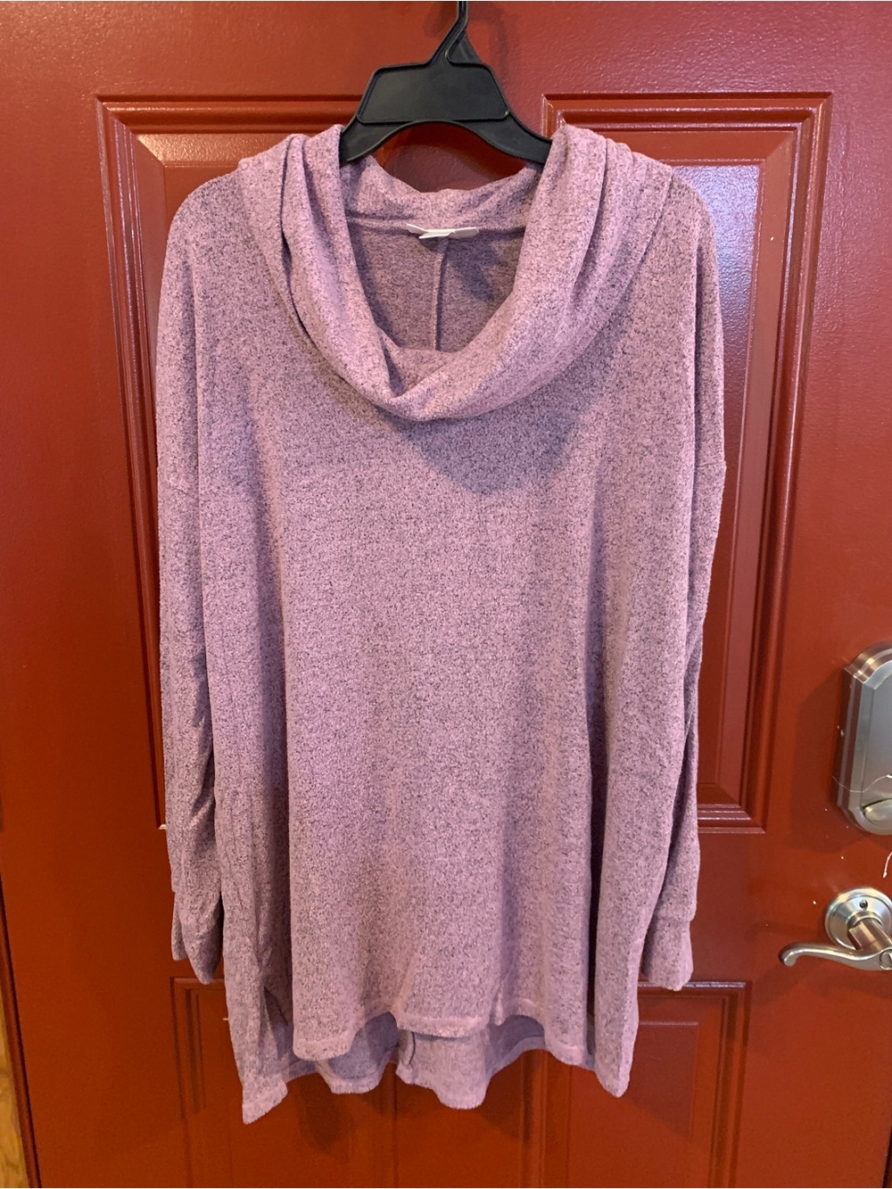 Motherhood Pink Lilac Cowl Neck Maternity Sweater